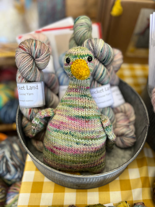 Hand Dyed Lovely Goose knitting kit
