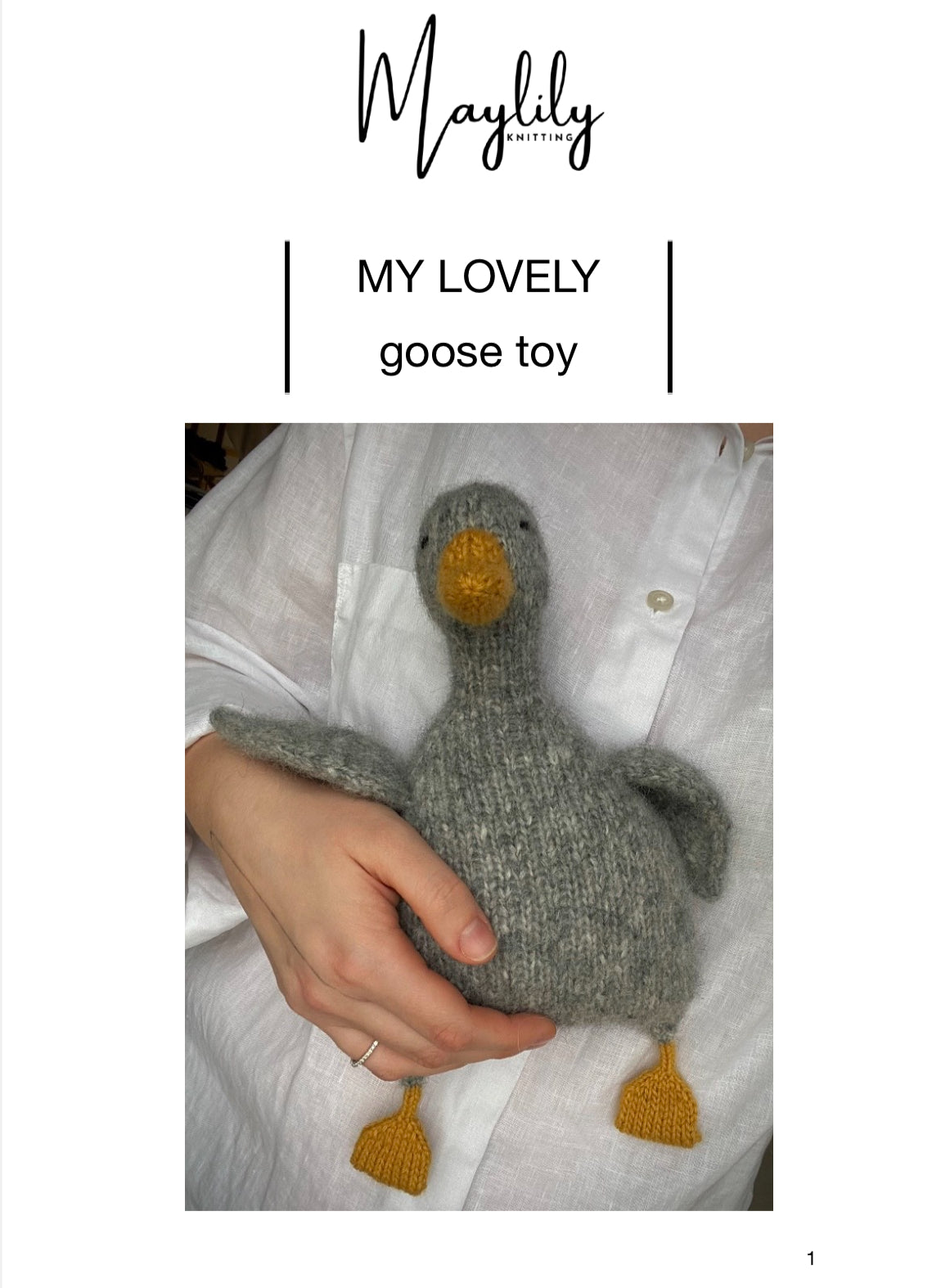 Hand Dyed Lovely Goose knitting kit