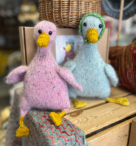 Gulliver the Goose knitting kit (with Augoostus the Gosling too!)