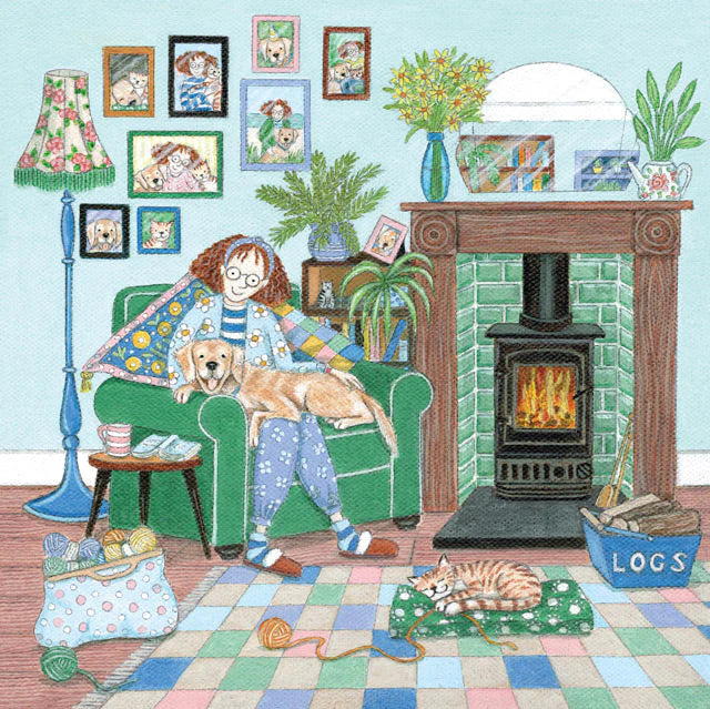 Green Pebble Greetings Cards