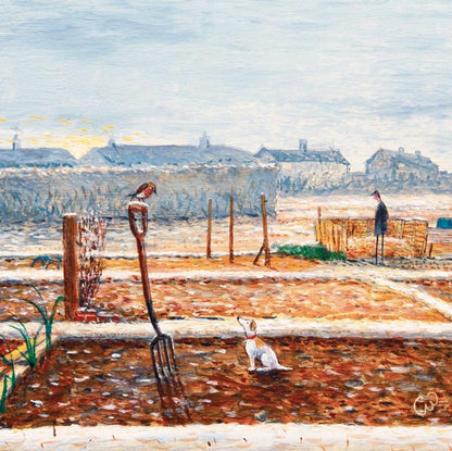 Green Pebble Greetings Cards