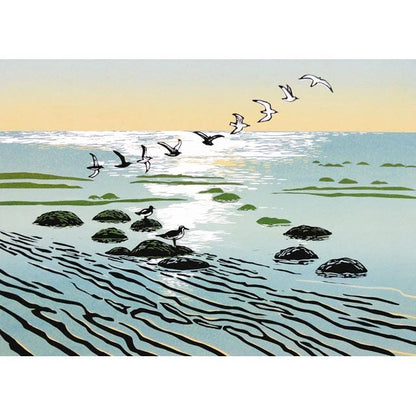 Green Pebble Greetings Cards