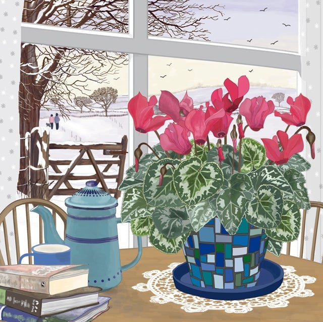 Green Pebble Greetings Cards