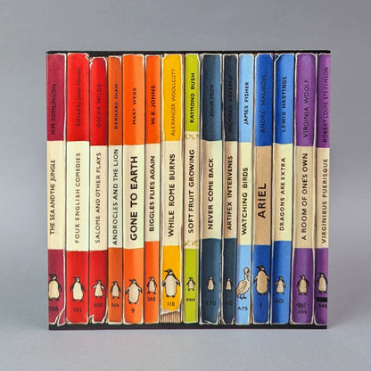 New Bookshelf Art greetings card by Roo Waterhouse