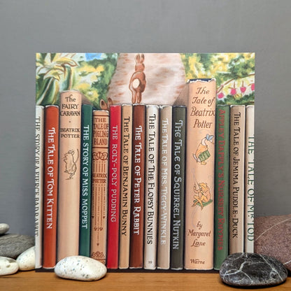 New Bookshelf Art greetings card by Roo Waterhouse