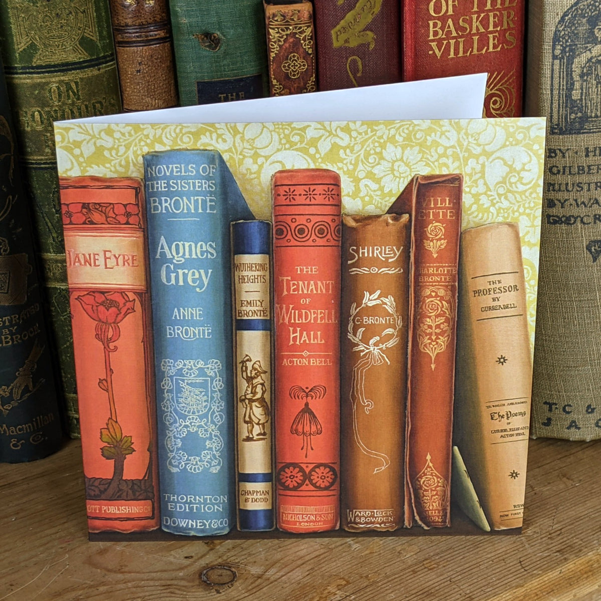 New Bookshelf Art greetings card by Roo Waterhouse