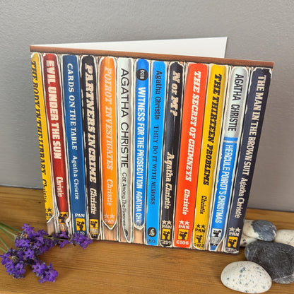 New Bookshelf Art greetings card by Roo Waterhouse