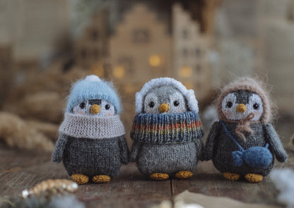 The Little Penguin by Kristina Tsvikevich Knitting Kits - pattern available separately