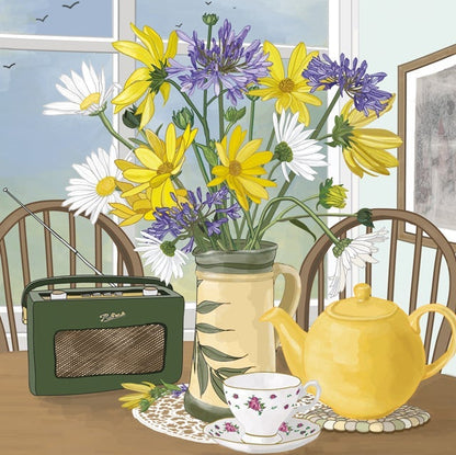 Green Pebble Greetings Cards