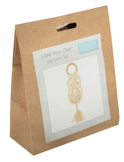 Mini Macrame Decoration Kit - Owl