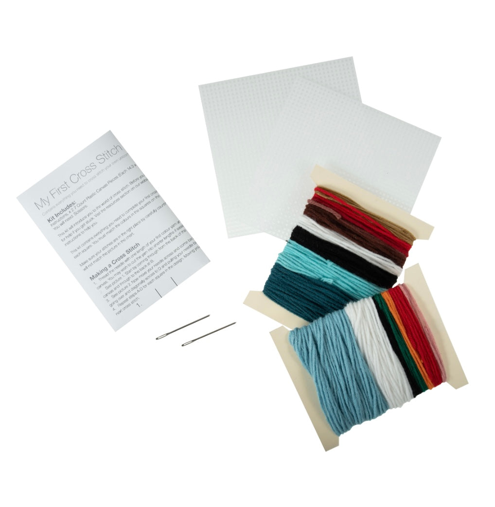 My First Counted Cross Stitch - Dog and Snowman