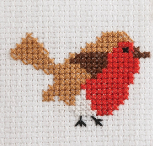 Robin Cross Stitch Card Kit