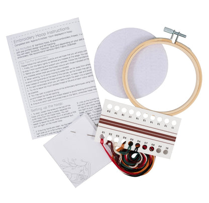 Embroidery Kits with Hoop (Small)