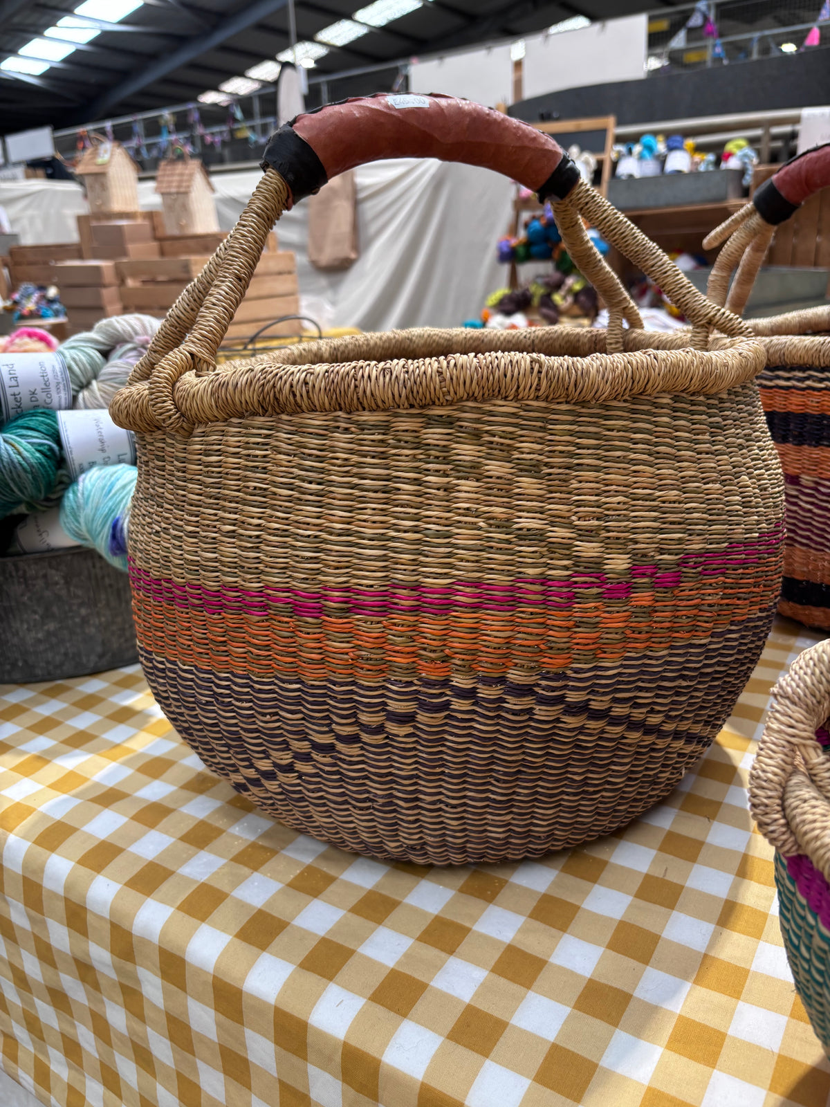 “Ginormous” Large Bolga Baskets 15-16”