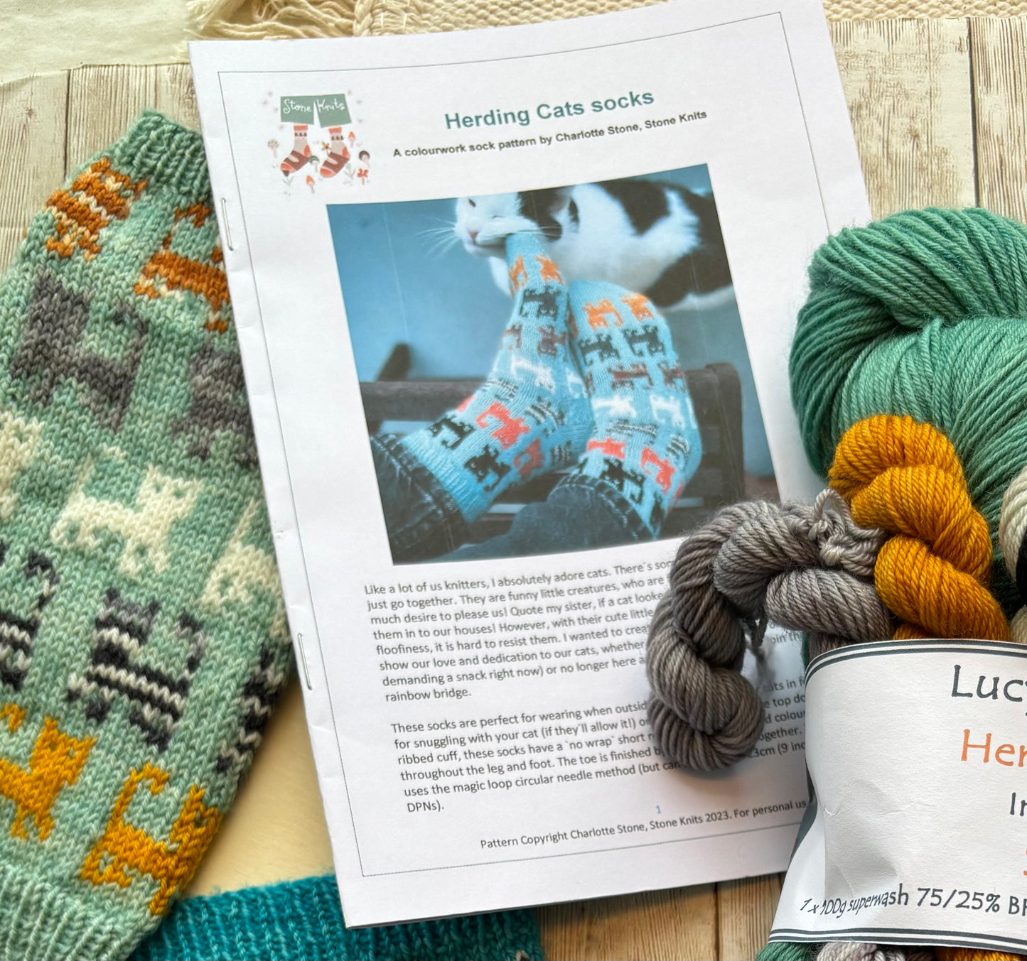 Herding Cats Socks kit