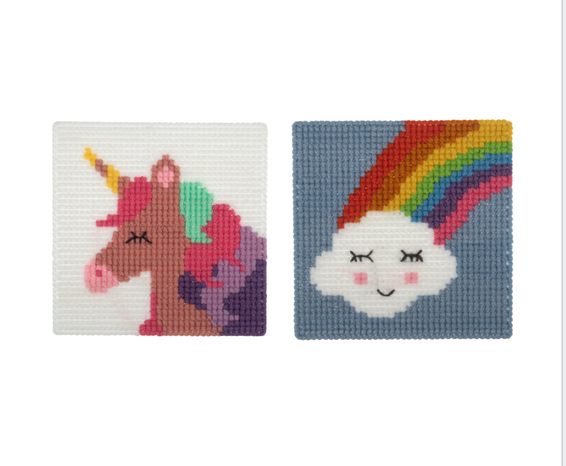 My First Counted Cross Stitch - Dog and Snowman