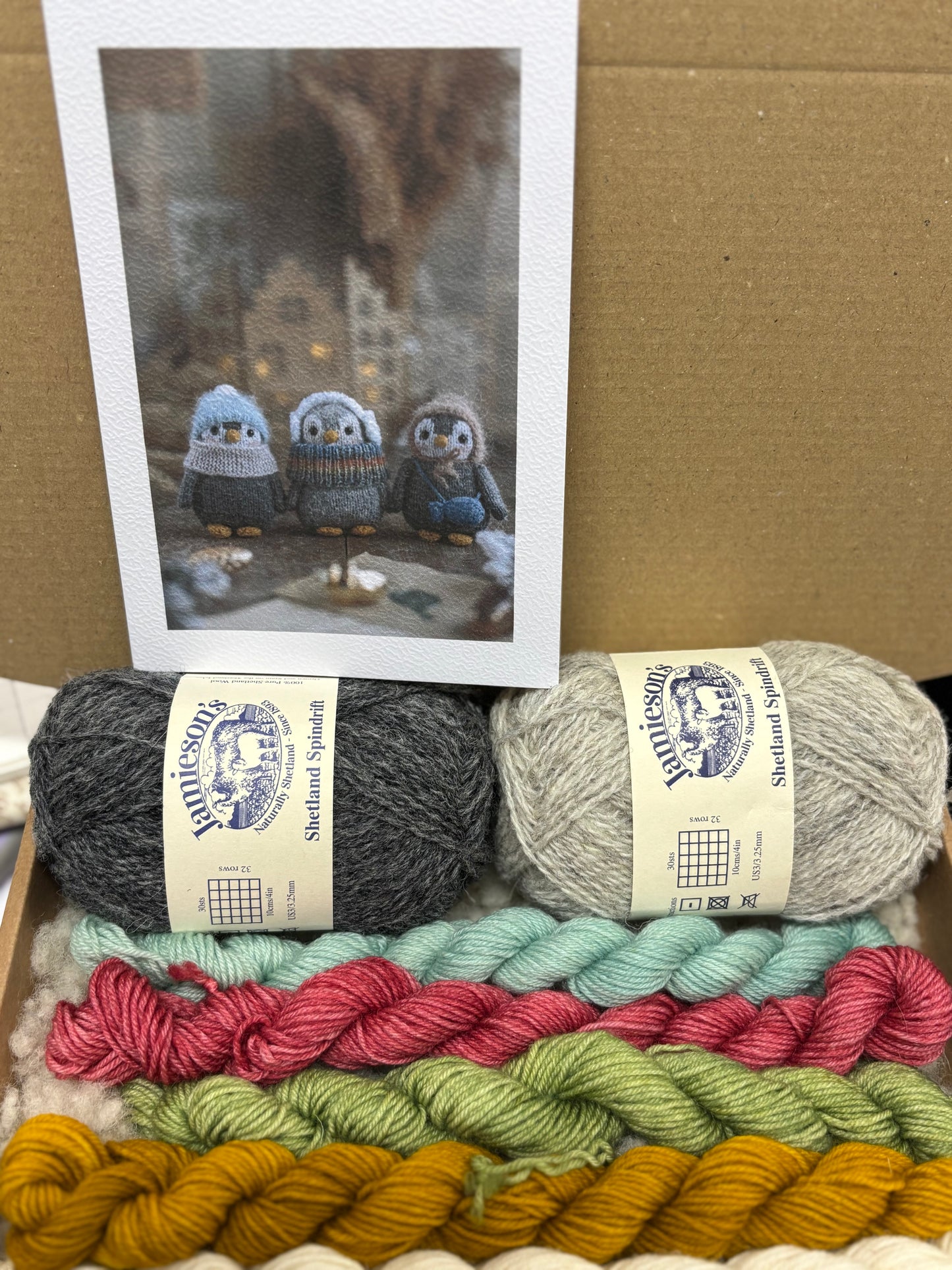 The Little Penguin by Kristina Tsvikevich Knitting Kits - pattern available separately