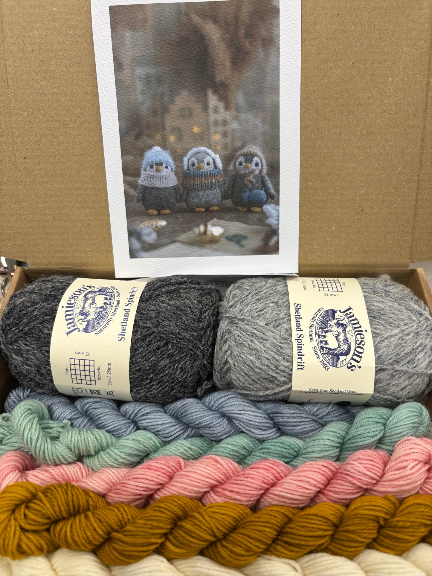 The Little Penguin by Kristina Tsvikevich Knitting Kits - pattern available separately