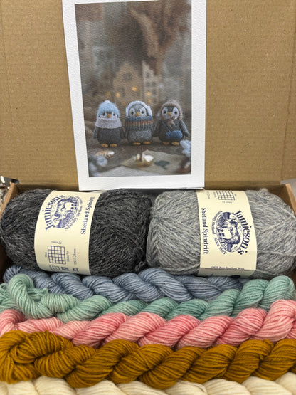 The Little Penguin by Kristina Tsvikevich Knitting Kits - pattern available separately