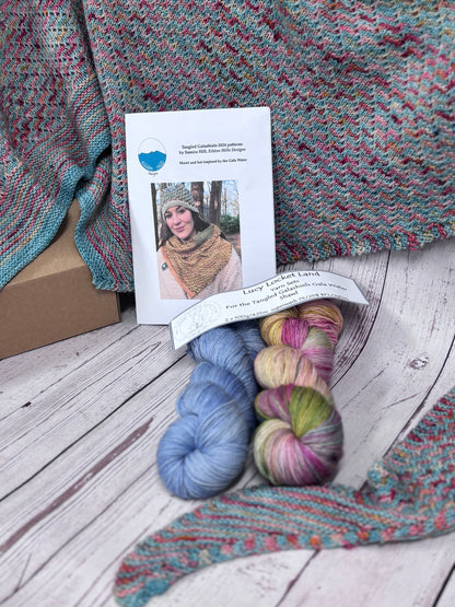 Locket’s Shawl kits for the Gala Water Tangled Galashiels Shawl