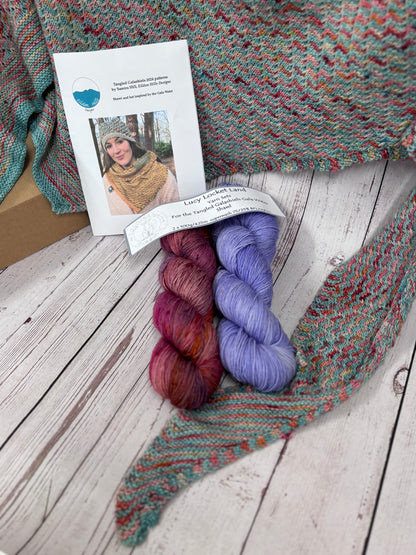 Locket’s Shawl kits for the Gala Water Tangled Galashiels Shawl