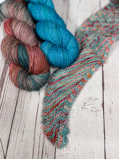 Locket’s Shawl kits for the Gala Water Tangled Galashiels Shawl