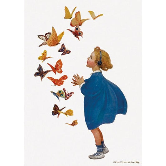Greetings Card “Butterflies” by Jessie Willcox Smith
