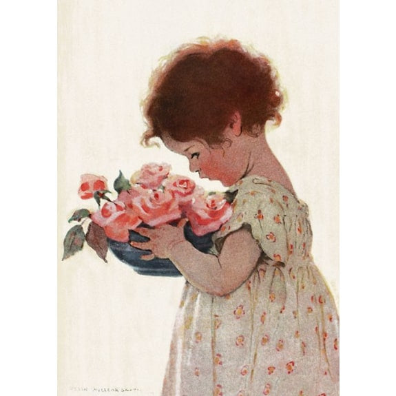 Greetings Card “Sweet Roses” by Jessie Wilcox Smith