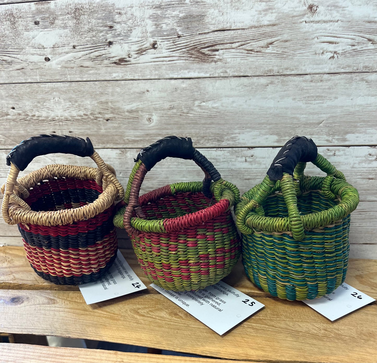 Fair Trade Mini Bolga Baskets