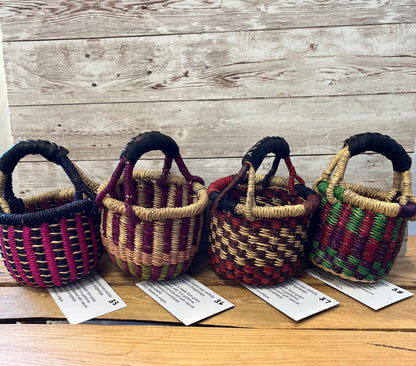 Fair Trade Mini Bolga Baskets