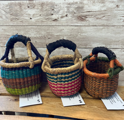 Fair Trade Mini Bolga Baskets