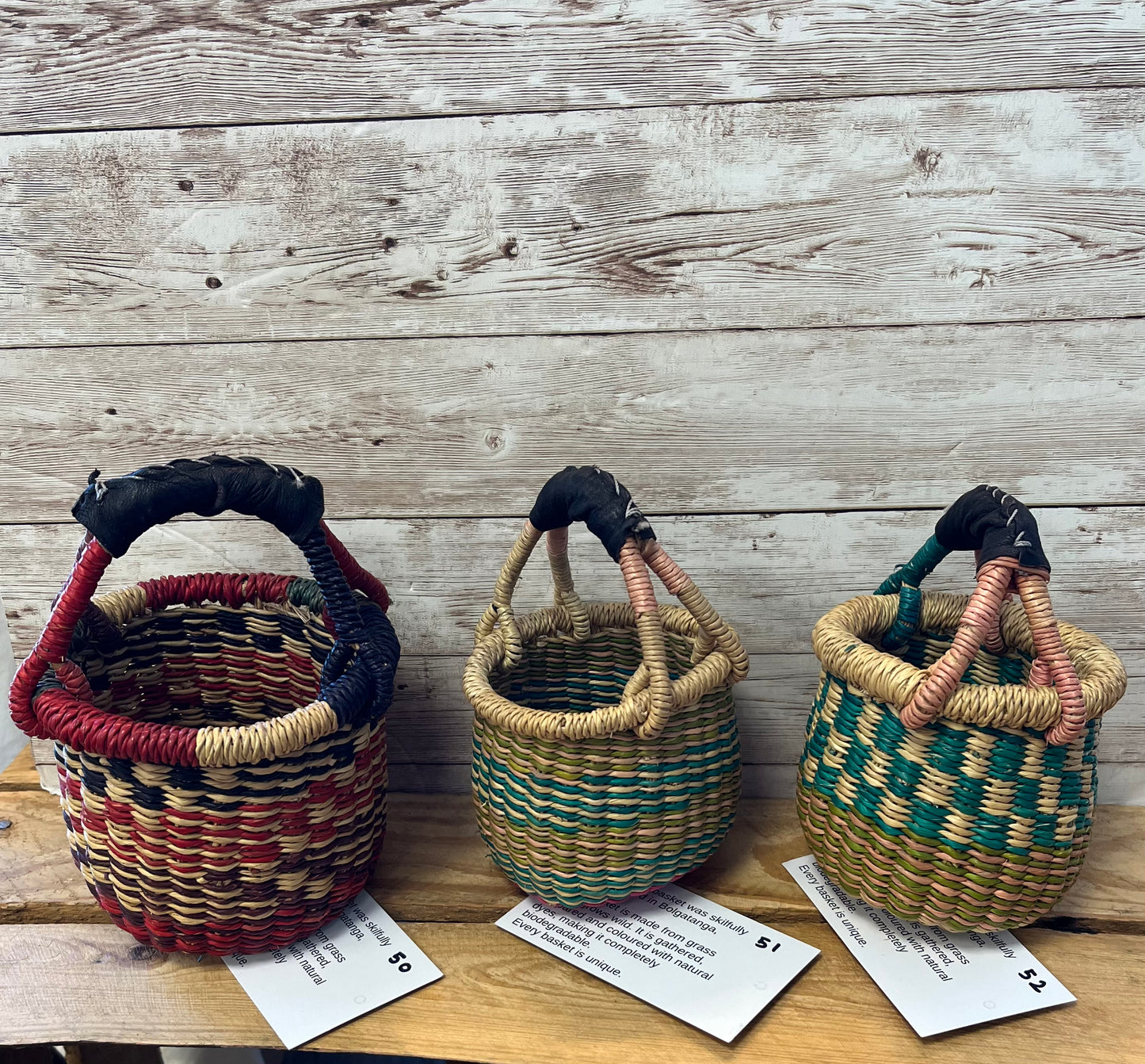 Fair Trade Mini Bolga Baskets