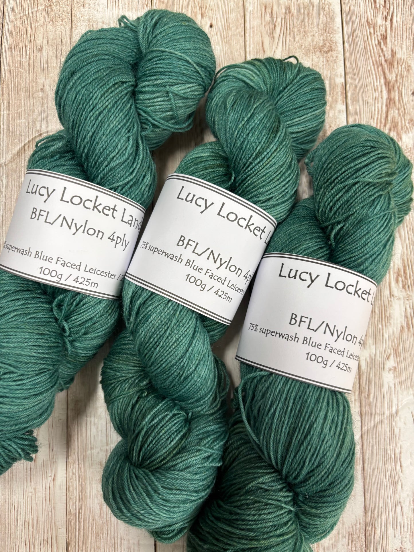 Locket's Hand Dyed 4ply BFL/Nylon Sock Yarn
