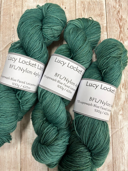 Locket's Hand Dyed 4ply BFL/Nylon Sock Yarn