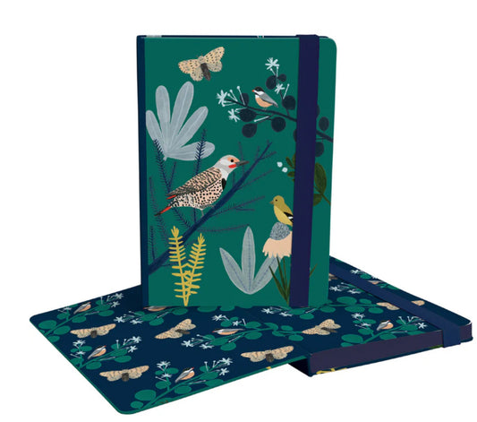 Beautiful Birds - A5 Notebook with elastic binder