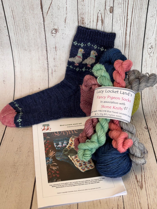 Fancy Pigeon Socks Yarn set