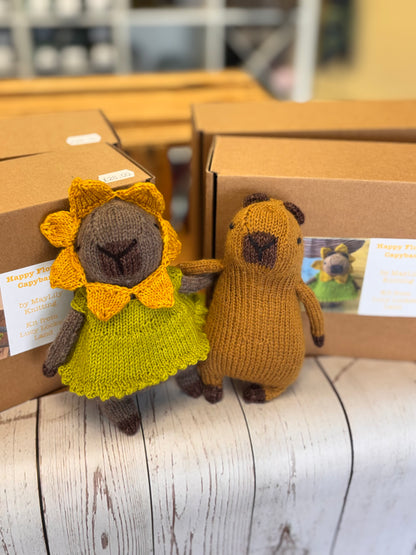 ***NEW*** Happy Flower Capybara knitting kit