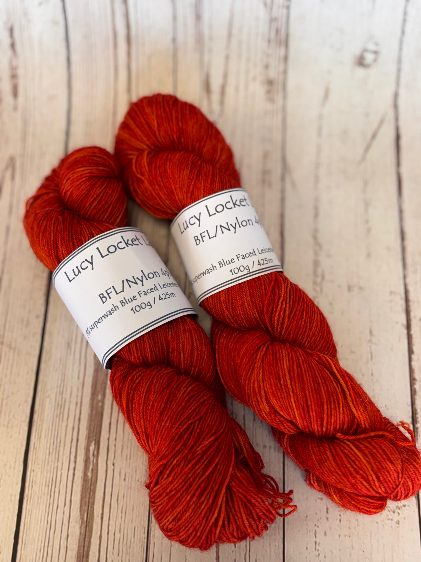 Locket's Hand Dyed 4ply BFL/Nylon Sock Yarn