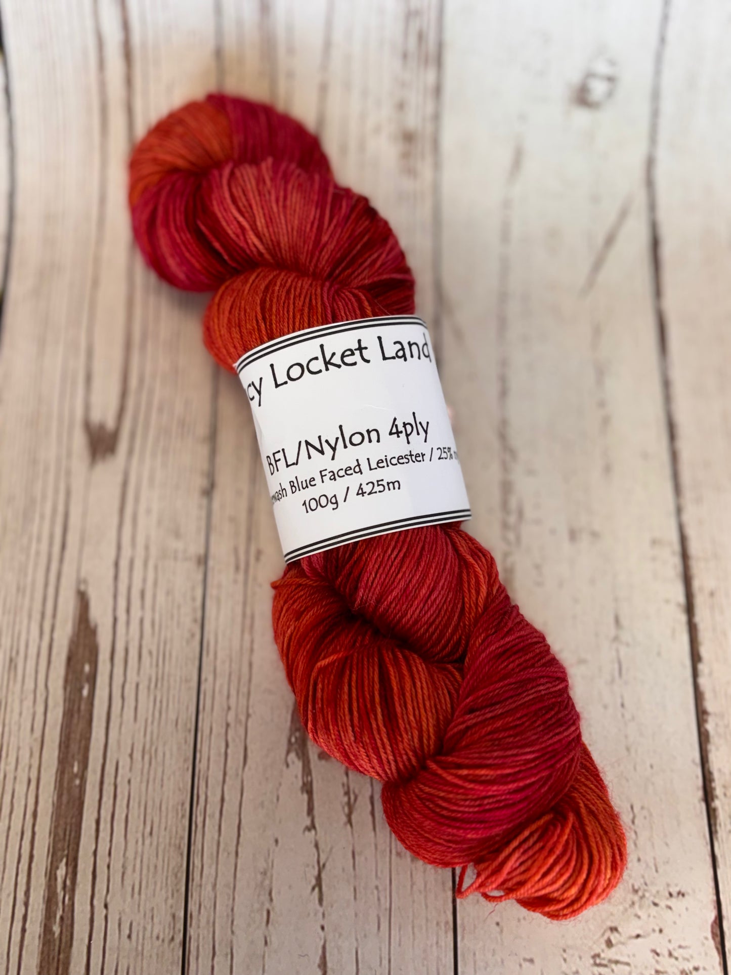 Locket's Hand Dyed 4ply BFL/Nylon Sock Yarn