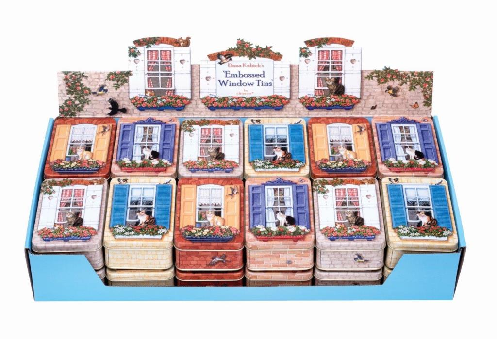 Cats on Windowsills tin