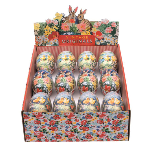 Vintage Spring Medium Easter Egg Tins