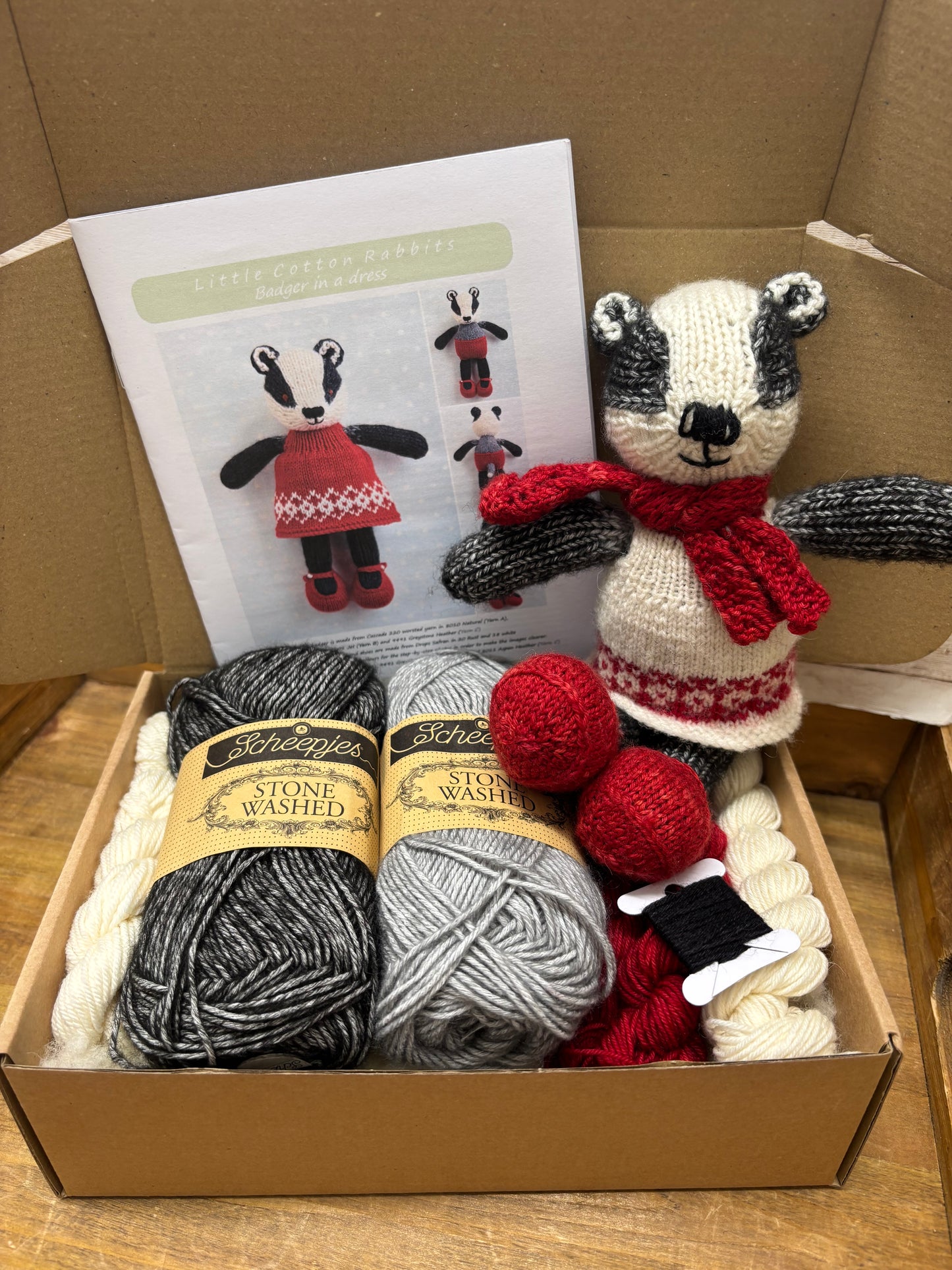 New Badger in a Dress Kit - Superwash DK