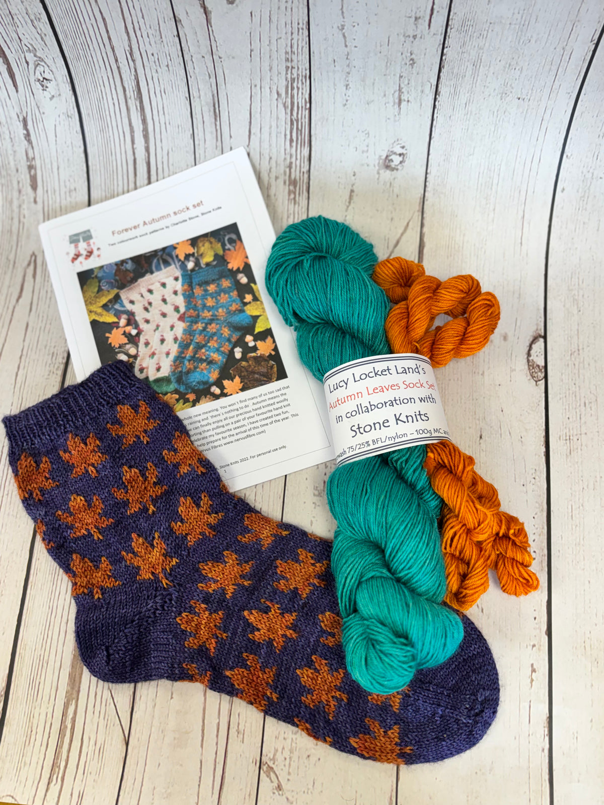 Autumn Leaves Sock Kit
