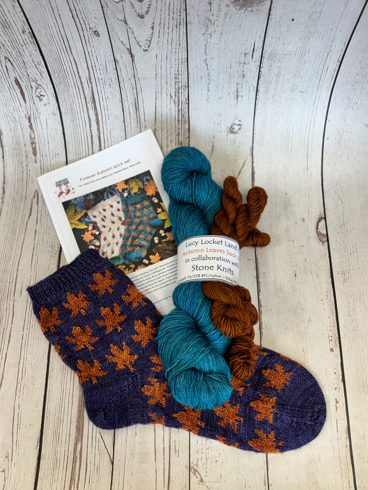 Autumn Leaves Sock Kit