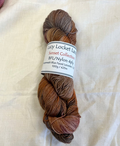 Locket's Hand Dyed 4ply BFL/Nylon