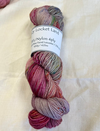 Locket's Hand Dyed 4ply BFL/Nylon