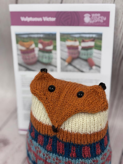 New “Vulptuous Victor” Fox knitting kit