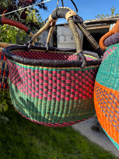 “Ginormous” Large Bolga Baskets 15-16”