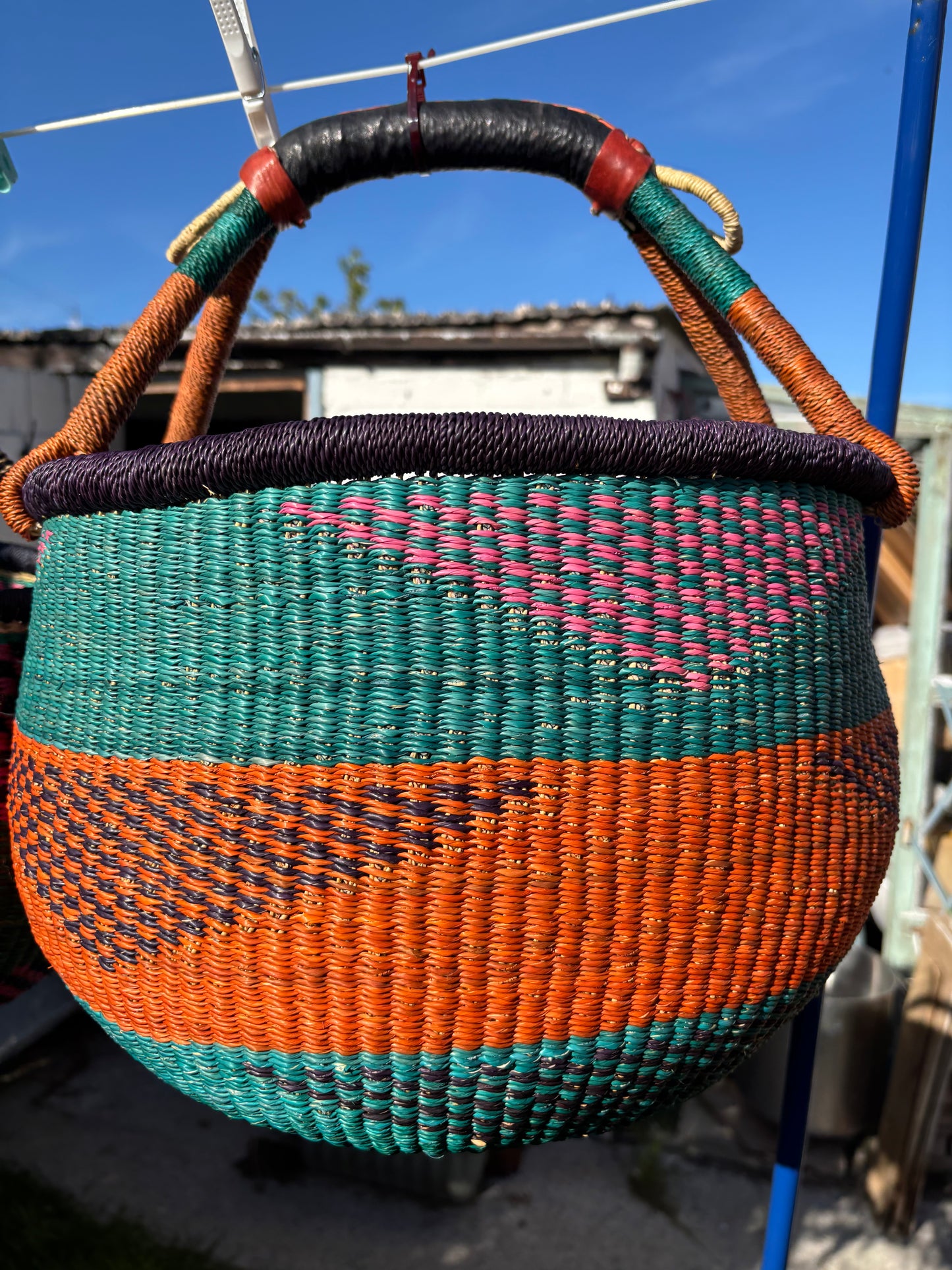 “Ginormous” Large Bolga Baskets 15-16”
