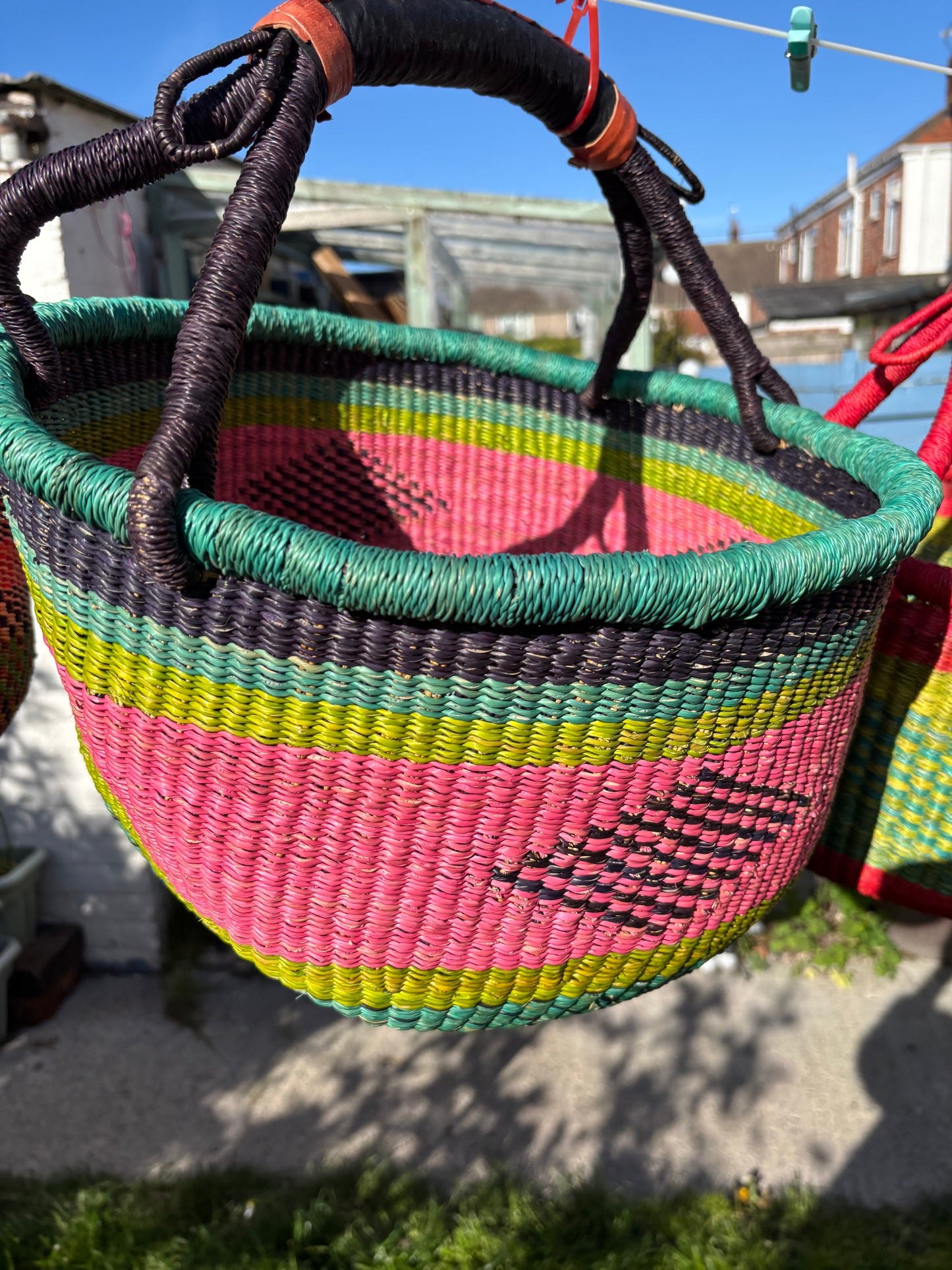 “Ginormous” Large Bolga Baskets 15-16”